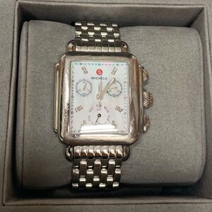 Michele Deco Diamond Face Watch
